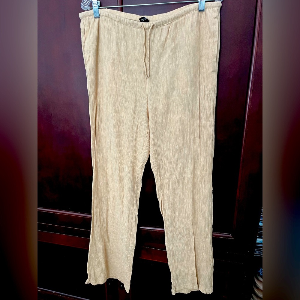 Divided Tan Wide Leg Pants